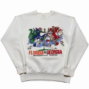 Vintage 1990 Florida Gators Vs Georgia Bulldogs Sweatshirt Made In USA